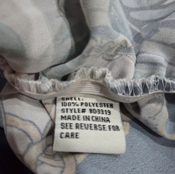 Her ..Bottari Blue Button-Up Shirt Dress Sz.L - Picture 12 of 14